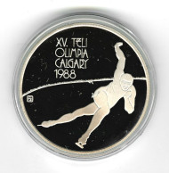 Монета 500 форинтов. 1986 год, Венгрия. XV Зимние Олимпийские игры в Калгари. Proof. Монета 500 форинтов. 1986 год, Венгрия. XV Зимние Олимпийские игры в Калгари. Proof.