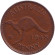 Монета 1 пенни. 1948 год, Австралия. (Без точки) Кенгуру.