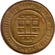Транспортный жетон. 1988-2006 гг., Бостон. Штат Массачусетс, США.