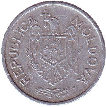 Монета 10 бани. 1997 год, Молдавия. Монета 10 бани. 1997 год, Молдавия.