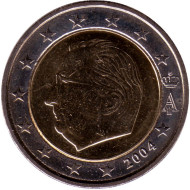 Монета 2 евро. 2004 год, Бельгия. Монета 2 евро. 2004 год, Бельгия.