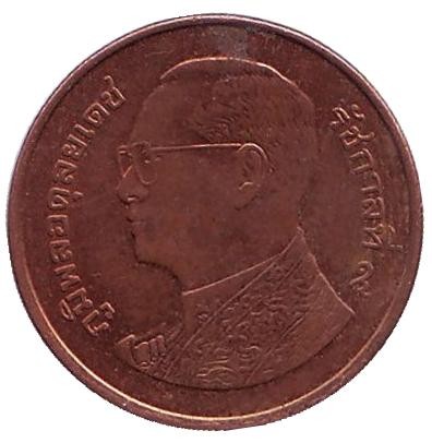 Монета 50 сатангов. 2015 год, Таиланд. Буддийский храм. Монета 50 сатангов. 2015 год, Таиланд. Буддийский храм.