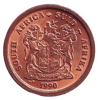 Монета 1 цент. 1990 год, ЮАР. UNC. Южноафриканские (Капские) воробьи. Монета 1 цент. 1990 год, ЮАР. UNC. Южноафриканские (Капские) воробьи.