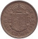 Монета 1/2 кроны. 1953 год, Великобритания. Монета 1/2 кроны. 1953 год, Великобритания.