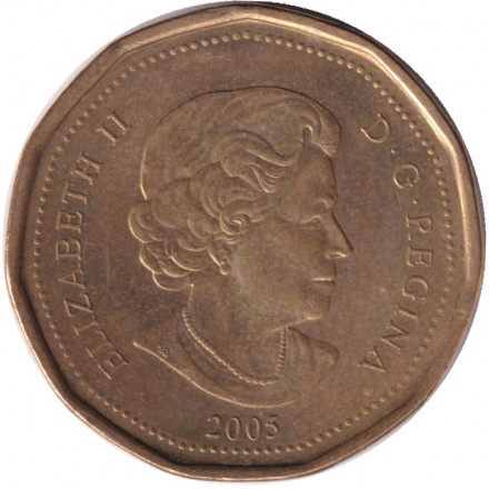 Монета 1 доллар. 2005 год, Канада. 25 лет Марафону Надежды. Монета 1 доллар. 2005 год, Канада. 25 лет Марафону Надежды.