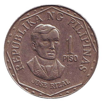 Монета 1 песо. 1980 год, Филиппины. Монета 1 песо. 1980 год, Филиппины.