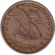 Монета 2,5 эскудо. 1968 год, Португалия. Монета 2,5 эскудо. 1968 год, Португалия.
