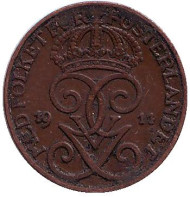 Монета 1 эре. 1911 год, Швеция. Монета 1 эре. 1911 год, Швеция.