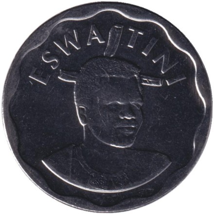 Монета 20 центов. 2021 год, Эсватини (Свазиленд). Слон.