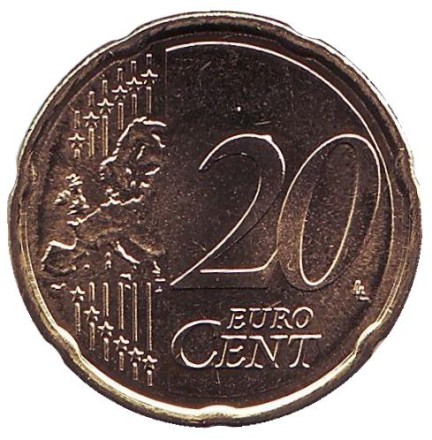 Монета 20 центов. 2019 год, Австрия. Монета 20 центов. 2019 год, Австрия.