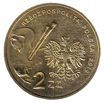 Монета 2 злотых, 2012 год, Польша. Пётр Михаловский.