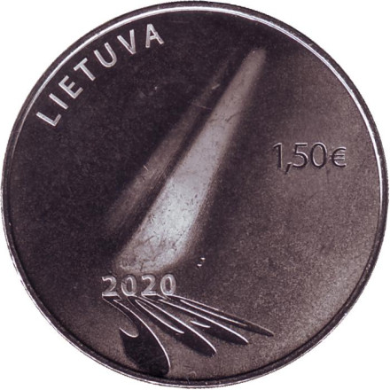 Монета 1,5 евро. 2020 год, Литва. Надежда.
