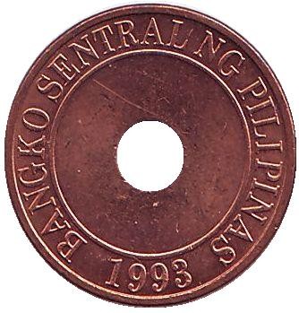 Монета 5 сентимо. 2010 год, Филиппины.