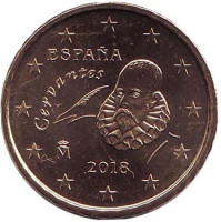 Монета 10 центов. 2018 год, Испания.