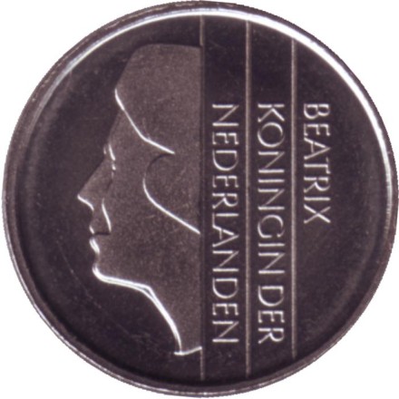 Монета 10 центов. 1990 год, Нидерланды. BU. Монета 10 центов. 1990 год, Нидерланды. BU.