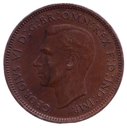 Монета 1 фартинг. 1946 год, Великобритания. Крапивник. (Птица). Монета 1 фартинг. 1946 год, Великобритания. Крапивник. (Птица).