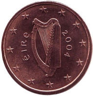 Монета 5 центов. 2004 год, Ирландия.