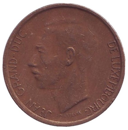 Монета 20 франков. 1983 год, Люксембург. Монета 20 франков. 1983 год, Люксембург.