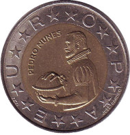 Монета 100 эскудо. 1997 год, Португалия. Педру Нуниш. Монета 100 эскудо. 1997 год, Португалия. Педру Нуниш.