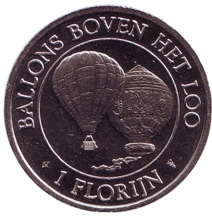 Королевский дворец. Фестиваль воздушных шаров. Памятный жетон, 1989 год, Нидерланды.