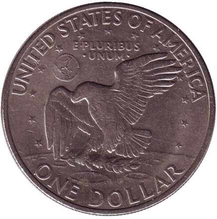 Монета 1 доллар. 1971 год, США. Дуайт Эйзенхауэр. (D).