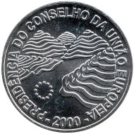Монета 1000 эскудо, 2000 год, Португалия. Председательство Португалии в совете ЕС. Монета 1000 эскудо, 2000 год, Португалия. Председательство Португалии в совете ЕС.