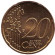Монета 20 центов. 2003 год (D), Германия.
