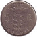 Монета 5 франков. 1974 год, Бельгия. (Belgie)