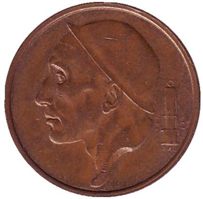 Монета 50 сантимов. 1993 год, Бельгия. (Belgique)