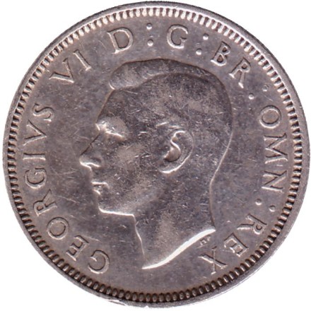 Монета 1 шиллинг. 1940 год, Великобритания. (Герб Англии). Монета 1 шиллинг. 1940 год, Великобритания. (Герб Англии).