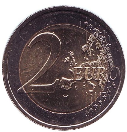 Монета 2 евро. 2019 год, Литва. Жемайтия. "Литовские этнографические регионы".