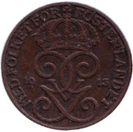 Монета 1 эре. 1913 год, Швеция. Монета 1 эре. 1913 год, Швеция.