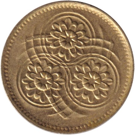 Монета 1 цент. 1987 год, Гайана. Лотос. Монета 1 цент. 1987 год, Гайана. Лотос.