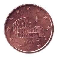 Монета 5 центов, 2009 год, Италия. Монета 5 центов, 2009 год, Италия.
