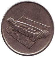 Монета 10 сен. 1997 год, Малайзия. Манкала. Монета 10 сен. 1997 год, Малайзия. Манкала.