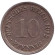 Монета 10 пфеннигов. 1912 год (F), Германская империя.