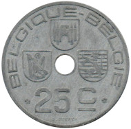 Монета 25 сантимов. 1946 год, Бельгия. (Belgique-Belgie) Монета 25 сантимов. 1946 год, Бельгия. (Belgique-Belgie)