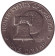 Монета 1 доллар, 1976 год, США. (D) Дуайт Эйзенхауэр ("лунный доллар").