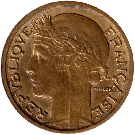 Монета 50 сантимов. 1931 год, Франция. Тип 3. Монета 50 сантимов. 1931 год, Франция. Тип 3.