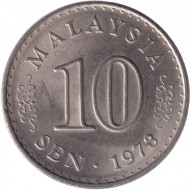 Монета 10 сен. 1978 год, Малайзия. Монета 10 сен. 1978 год, Малайзия.