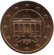 Монета 50 центов. 2003 год (D), Германия. Монета 50 центов. 2003 год (D), Германия.