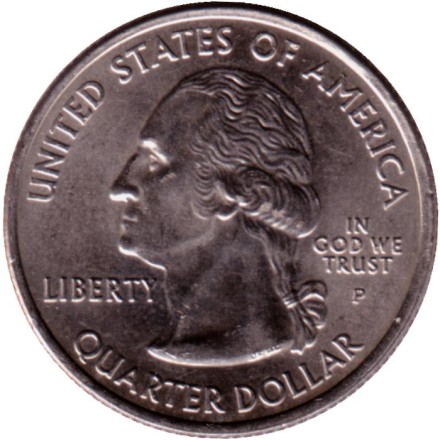 Монета 25 центов (P). 2007 год, США. Айдахо. Штат № 43. Монета 25 центов (P). 2007 год, США. Айдахо. Штат № 43.