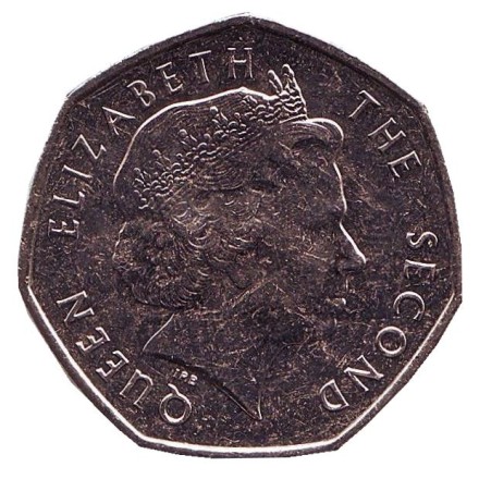 Монета 50 пенсов. 2004 год, Фолклендские острова. UNC. Лисица. Монета 50 пенсов. 2004 год, Фолклендские острова. UNC. Лисица.