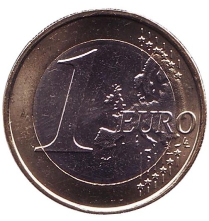 Монета 1 евро. 2019 год, Монако. Князь Альберт II.