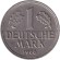 Монета 1 марка. 1966 год (F), ФРГ. Монета 1 марка. 1966 год (F), ФРГ.