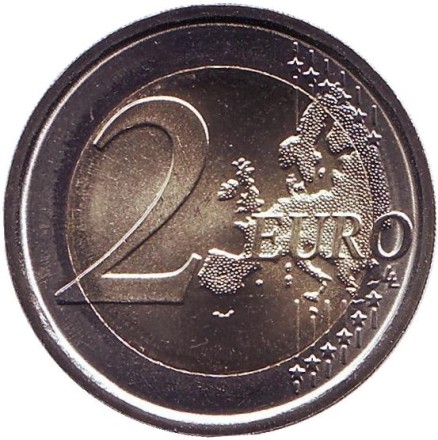 Монета 2 евро. 2019 год, Словения. 100 лет основанию Люблянского университета. Монета 2 евро. 2019 год, Словения. 100 лет основанию Люблянского университета.