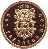 Монета 50 тенге. 2009 год, Казахстан. Кошачий хищник с оленями. Сокровища древних курганов. Монета 50 тенге. 2009 год, Казахстан. Кошачий хищник с оленями. Сокровища древних курганов.