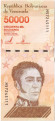 Банкнота 50000 боливаров. 2019 год, Венесуэла. (Модификация 2020 года).