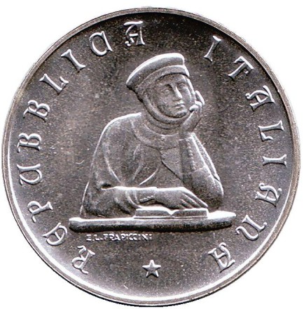 Монета 500 лир. 1988 год, Италия. 900 лет Болонскому университету. Монета 500 лир. 1988 год, Италия. 900 лет Болонскому университету.