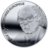 Монета 2,5 евро. 2013 год, Португалия. Жозе Сарамаго. Монета 2,5 евро. 2013 год, Португалия. Жозе Сарамаго.